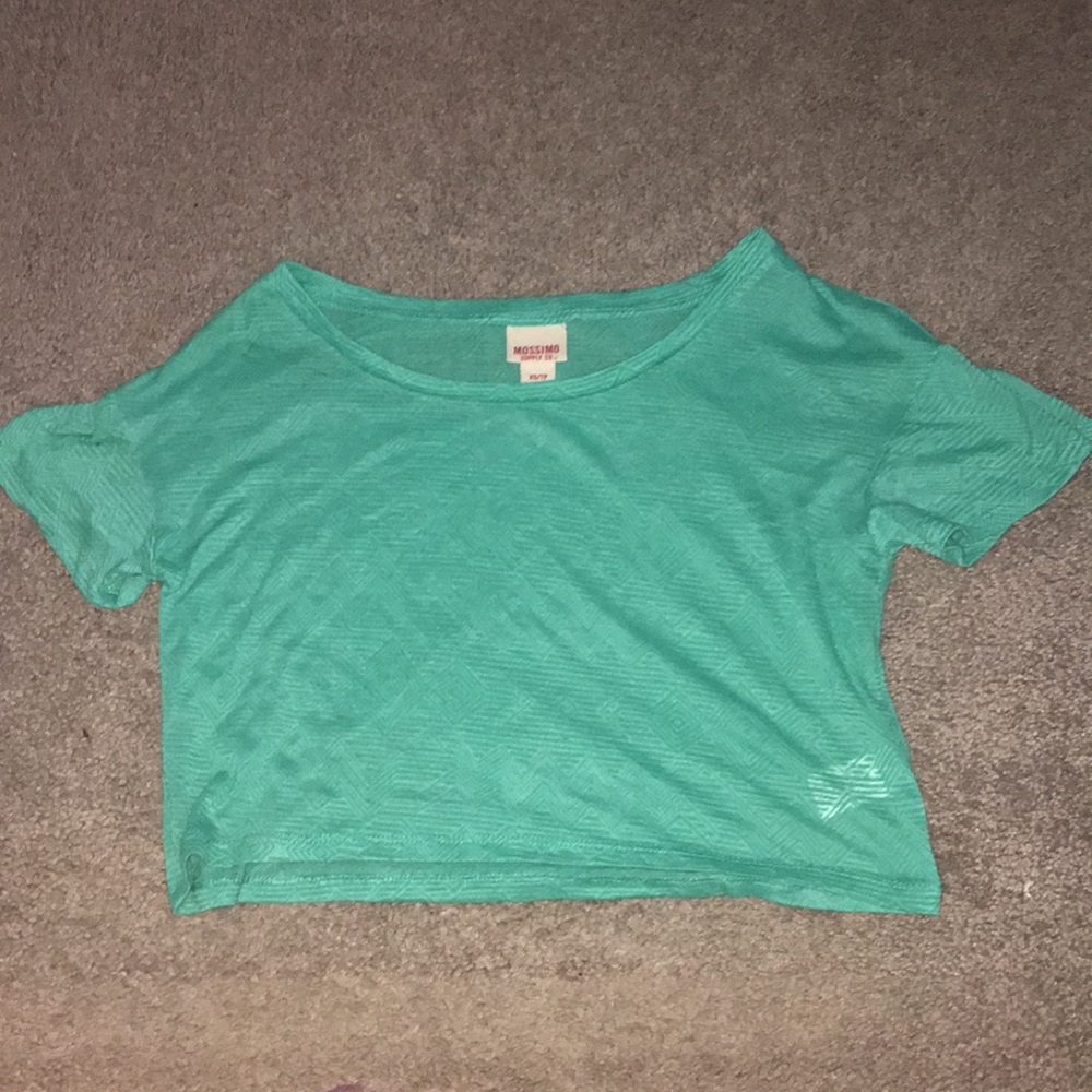 Mint green crop top